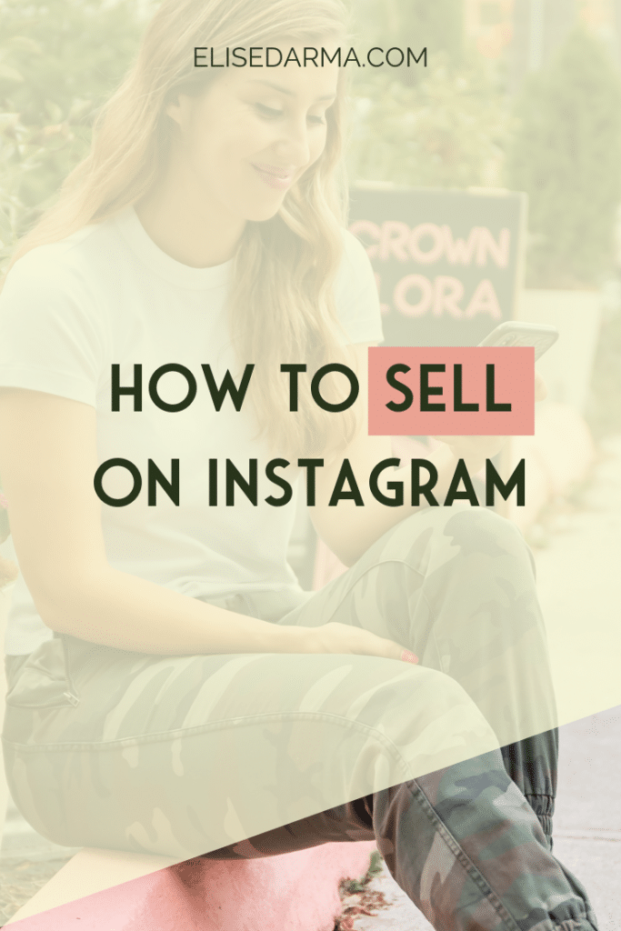 make sales on instagram